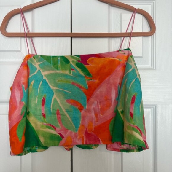 Show Me Your Mumu Tula cropped top in tropical print size xxl - Picture 1 of 3